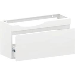 Polaria Tvättställsunderskåp Laval 900 Vänster Vit Pulvermålat Stål 90 x 47 x 35 cm