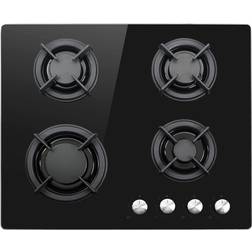 ElectrIQ 60cm Gas on Glass 4 Burner Gas Hob