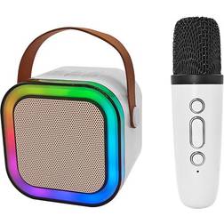United Karaokekaiutin LED-Valo Langaton Mikrofoni