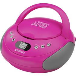 Oakcastle CD250 Portable CD Player Boombox Pink