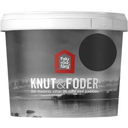 Falu Rödfärg Knut&Foder Svart 1L Träfasadsfärg Svart