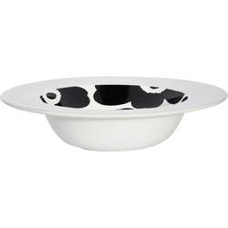 Marimekko Unikko Syvä Lautanen 20 cm Vit/Svart Djup tallrik