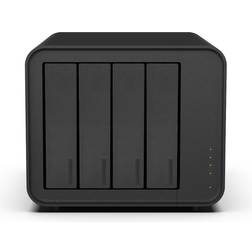 TerraMaster NAS 4-BAY 2x 10GbE F4-424MAX Intel Core i5-1235U 10Core Netwerkopslag Zwart