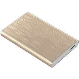SUYING 2,5 tums HDD extern hårddisk 1 tb 500 GB/250 gb, Usb3.0 bärbar mobil säkerhetskopiering datalagring, lämplig för PC, stationär dator, bärbar dator, Macbook, Xbox One, Ps4, Smart TV 160GB, guld