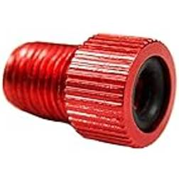 ATE Charmate 1x Cykel Färg Aluminium Ventiladapter DV SV Dunlop Fransk Ventil Till Bilventil AV Med Tätningsring Röd