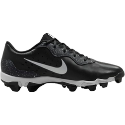 Nike Alpha Huarache 4 Keystone Baseball Shoes - Black/White/Dk Smoke Grey