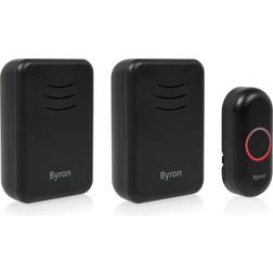 Byron DBY-22354BS Black Wireless Doorbell Kit