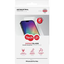 Tech21 iPhone 15 Pro Max Glass Screen Protector Twinpack
