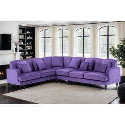Mercer41 Modular Corner 2C3/3C2 Purple 86cm H X 288cm W X 224cm D Sofa