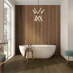 Boutique Wickes Nordika Walnut Structured Décor Porcelain Wall Tile 1200 x 600mm