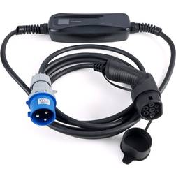 Inferno Laddkabel Typ 2 32A 5m med LCD