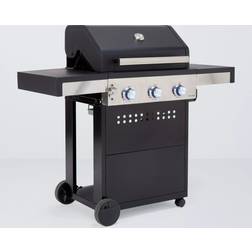 John Lewis Grillstream 3-Burner Hybrid Gas & Charcoal BBQ