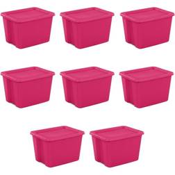 Sterilite Plastic Boxes 18 Gallon Set of 8 Storage Box 18gal 8pcs