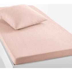 LA REDOUTE INTERIEURS Kumla Children's Plain 100% Cotton Muslin Fitted Sheet 90 x 190 cm