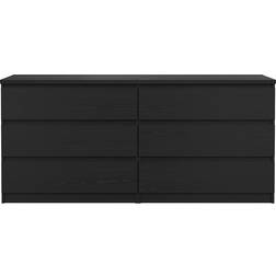Ebuy24 Naia Dobbelt 6 Skuffer Kommode