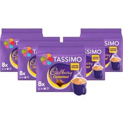Tassimo Cadbury Caramel Hot Chocolate Pods x8 Pack of 5