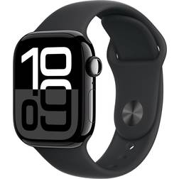 Apple Watch Series 10 42mm GPS MWWF3 Jet Black Aluminium Black Sport Band M/L