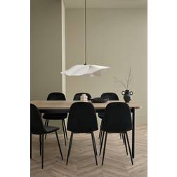 Ellos Matgrupp Gilda Med Bord 180 x 90 cm 6 Stolar Svart Bordsgrupp