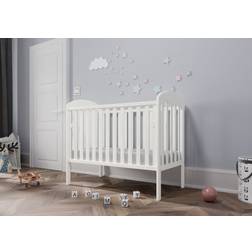 Lilibet Baby White Cot With Drop Side 120 x 60 x 10 cm
