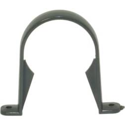 FloPlast Grey 68mm Anthracite Half Round Downpipe Clip