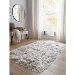 Veryhome Milan Luxury Shaggy Rug 160x230 Ivory cm