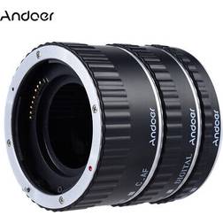 Andoer Macro Lens Extension Tube AF for Canon EF-S 60D 7D 5DII 550D Silver Z1Z4