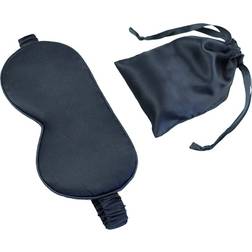 INF Nukkumisnaamio Mulberry Silkki Silityspussilla Musta