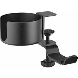 MaxMount Hovedtelefonholder Med Kopholder Sort