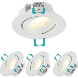 Sylvania Led Einbaustrahler 230V 3er Pack Warmweiß ø 68 mm Deckenleuchte 3Stk.