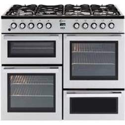 Flavel MLN10FRS Dual Fuel Range Cooker Silver
