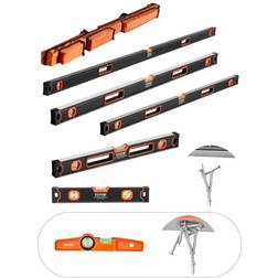 VEVOR 6-Piece Torpedo 78/48/32/24/16/10 In Aluminum Alloy Body Spirit Level