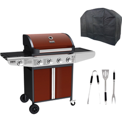 Boss Grill Boss Grill Kentucky Premium 4 Burner Gas BBQ Grill Red