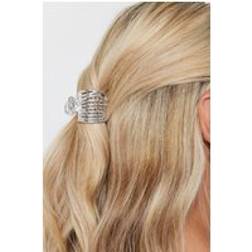 Yours Silver Tone Textured Metal Claw Clip One Size