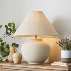 Dunelm Sandi Ceramic - Natural Table Lamp