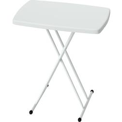 OutSunny Bärbart Trädgårds Sidobord Vit 76 x 50 x 74 cm Balkongbord