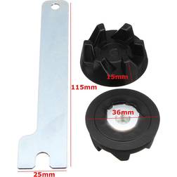 Wosawe 2 Pcs Blender Rubber Coupler Gear Clutch with Removal Tool