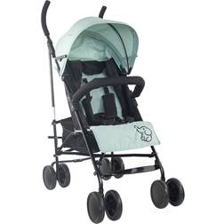 Mobiclinic Silla De Paseo Mobiclinic Plegable Ruedas Extraíbles Respaldo Reclinable Sistema De Seguridad Carrito Bebe Ligera Verde Elefant
