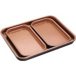 mysmartbuy Cera Titanware One Shelf Baking Set 1 Large 2 Small Carbon Steel Oven Tray