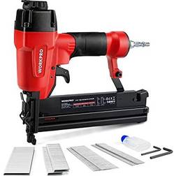 WORKPRO 2-in-1 Air Brad Nailer Gun 50mm 18 Gauge