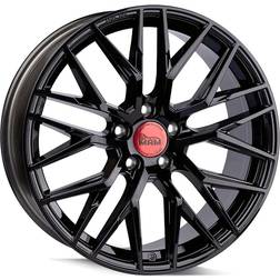 Mam 4x alufelgen rs4 für peugeot 308 l 17 zoll felgen schwarz lackiert 7.5J.5