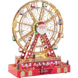 Dkd Home Decor Bauble Water Wheel Red Multicolour Resin Christmas 38 x 17 x 49 cm Decoration 49cm