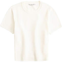 Abercrombie & Fitch Crew Sweater Tee Cream