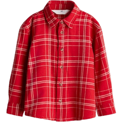 H&M Boys Red Cotton flannel shirt 5-6Y