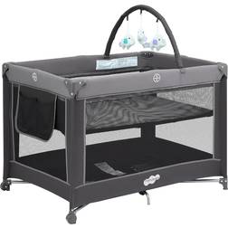 Pamo Babe Portable Baby Bassinet Bed with Mattress Bar