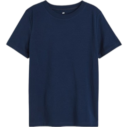 H&M Blue Cotton T-shirt