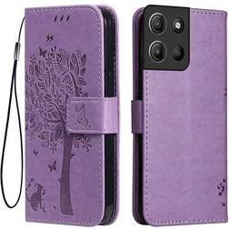 Topme Läderfodral För Motorola Moto G15 Power 6,72 Tum Tum
