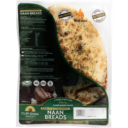 Clay Oven Bakery The Clay Oven Bakery 2 Freshly Baked Garlic Coriander Naan Breads 360g 2pcs