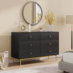 MAISONARIA 6 Double Dresser Chest of Drawer 47.2x30.7"