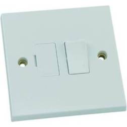 Wickes 13 Amp Spur Polished White