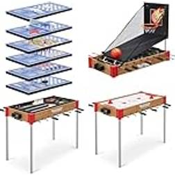 Muwo Masterplay 12-in-1 Multigame Spieletisch braun